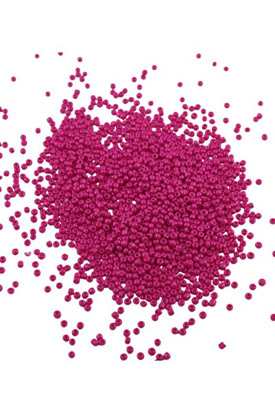 Serhat Aksesuar ve El İşçilik 08 خرز رملي بلون فوشيا داكن 3 مم (100 جرام 6000...