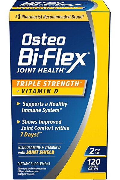 Osteo Bi-Flex Triple Strength with Vitamin D Glucosamine Chondroitin Joint Health Supplement, Coated