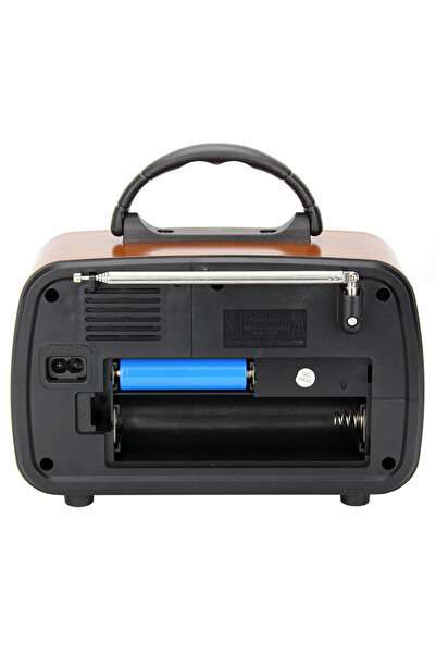 RTG NS8067 Ahşap Nostaljik Görünümlü Bluetoothlu USB-SD Card Girişli Radyo Hoparlör Müzik Kutusu