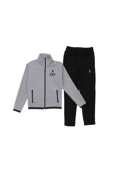 Atabay Kids Atabay 341-10-25 Men's Tracksuit Set 3-Piece with Sharpened Details Age 5/12