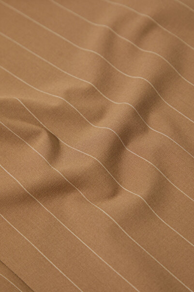 W Collection Camel Striped Pleated Pants