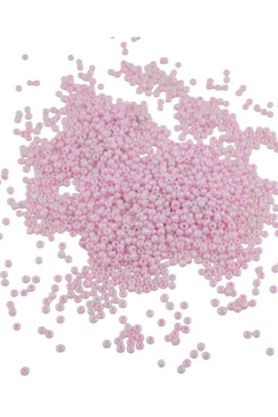 Serhat Aksesuar ve El İşçilik 08 خرز رملي وردي فاتح 3 مم (100 جرام 6000 قطعة)