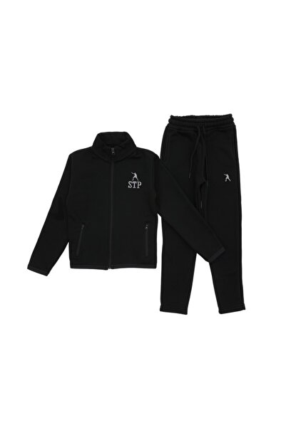 Atabay Kids Atabay 341-10-25 Men's Tracksuit Set 3-Piece with Sharpened Details Age 5/12