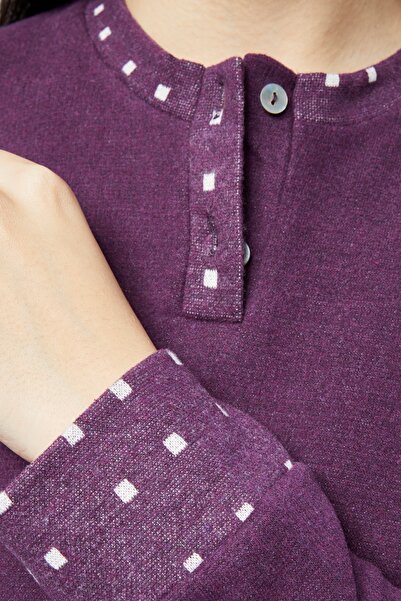 M MOONCOVER Mooncover Kadın Kışlık Pijama Takımı - Mor