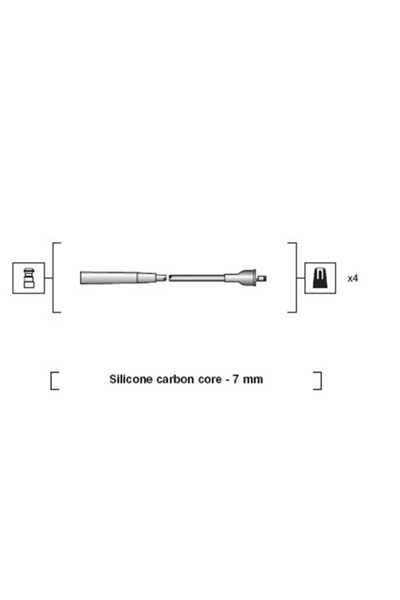 MAGNETI MARELLI Set Cablaj Aprinder Fso Polonez 3