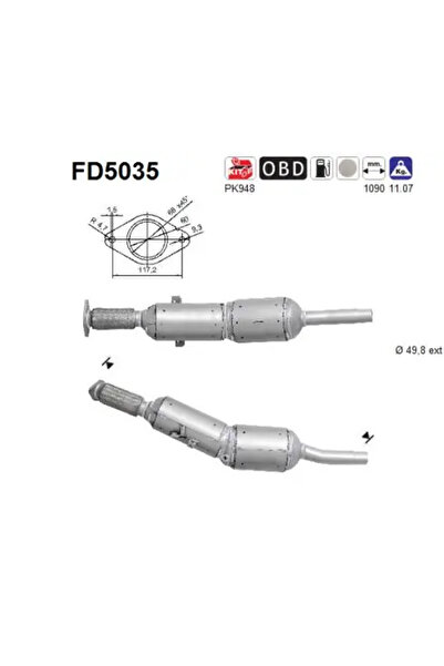 As Filtru Funingine/Particule Sist.De Esapament Renault Megane 3/Megane Cc/Sc...