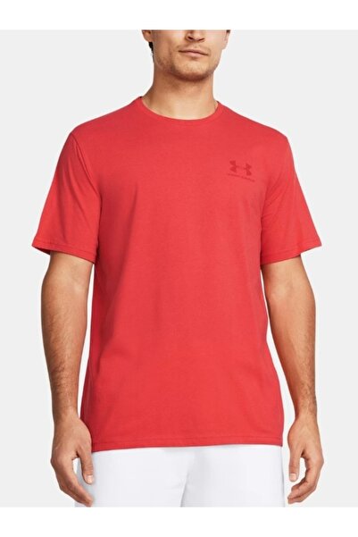 Under Armour Men's UA M SPORTSTYLE LC SS T-shirt with logo, Red