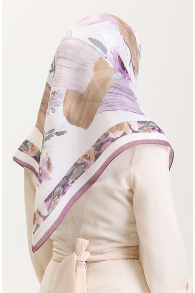 sefamerve Κεχριμπαρένιο Κασκόλ 70280-08 Μούρδιμ Καφέ