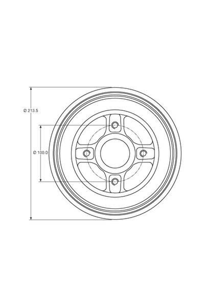 TRW Tambur frana RENAULT LOGAN I 2004-2015 DB4214MR
