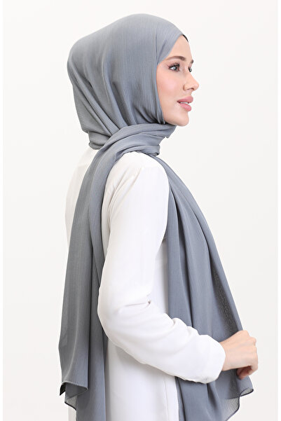 sefamerve Σάλι Jan Jan Chiffon 70239-03 Σκούρο Γκρι