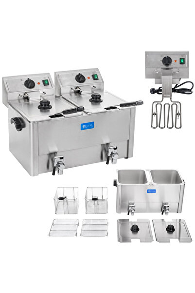 Other Friteuză electrică dublă cu robinete de scurgere și termostat EGO 2x8L