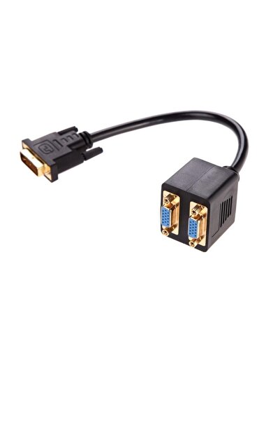 Temiz Pazar 4972 Dvi To 2X Vga Çevirici Çoklayıcı Splitter Kablosu