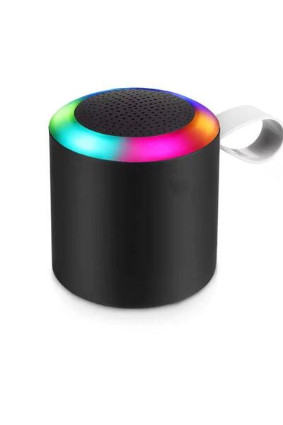 Rose SH-313 Işıklı Taşınabilir Şarjlı Bluetooth Hoparlör - Siyah