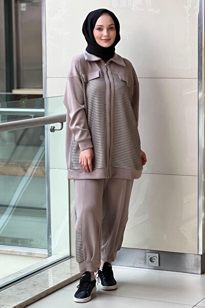 Mahal Crochet Knitwear Mesh Covered Pants Set