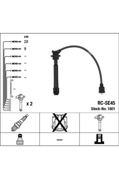 NGK Set Cablaj Aprinder Fiat Sedici Subaru Justy 2/Justy 3