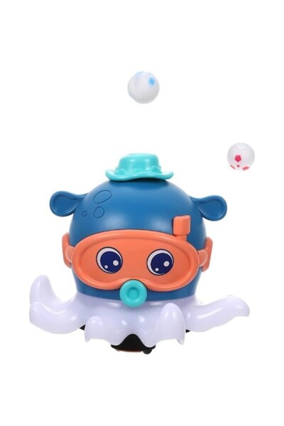 dalimag Jucărie interactivă caracatiță cu bile, 18 cm, albastră,
