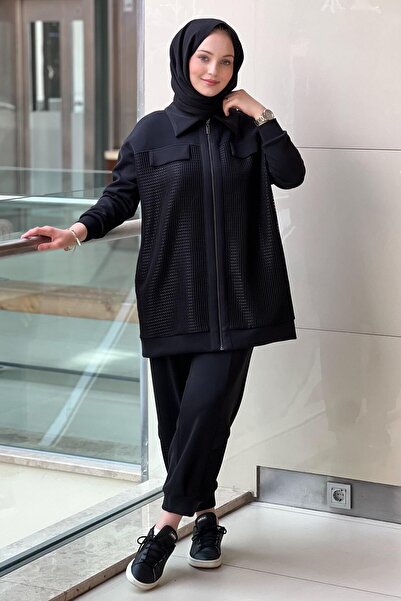 Mahal Crochet Knitwear Mesh Covered Pants Set