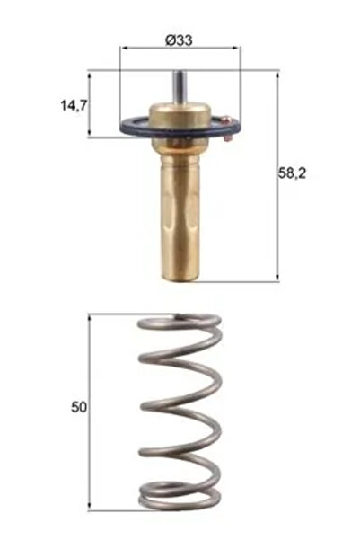 MAHLE Termostat Lichid Racire Ford C-Max 2/Fiesta 6/Focus 3 Volvo S60 2/S80 2...