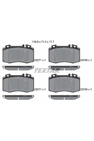 Krieger Set Placute Frana Frana Disc Mercedes-Benz C-Class/Clk/E-Class