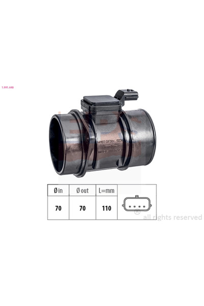 Eps Senzor Debit Aer Dacia Duster Nissan Cube/Note/Qashqai 1