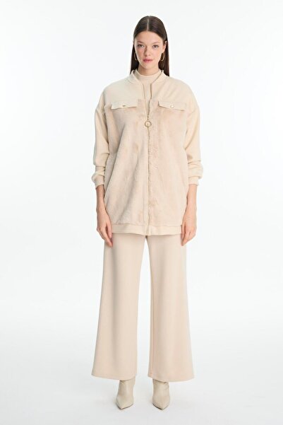 Zühre Zippered Plush Jacket 0156