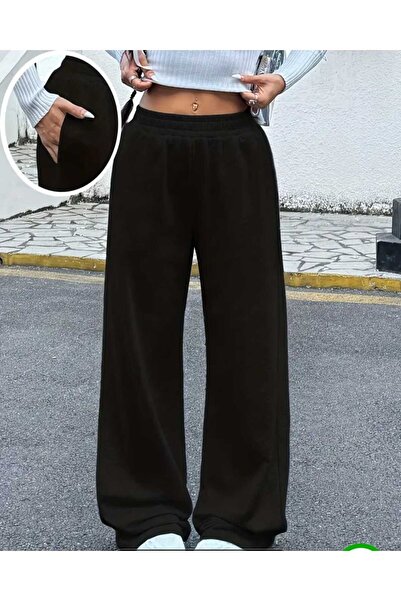 ELASSEL Χειμερινό γυναικείο φαρδύ παντελόνι σε μεγάλο μέγεθος, υψηλής ποιότητ...