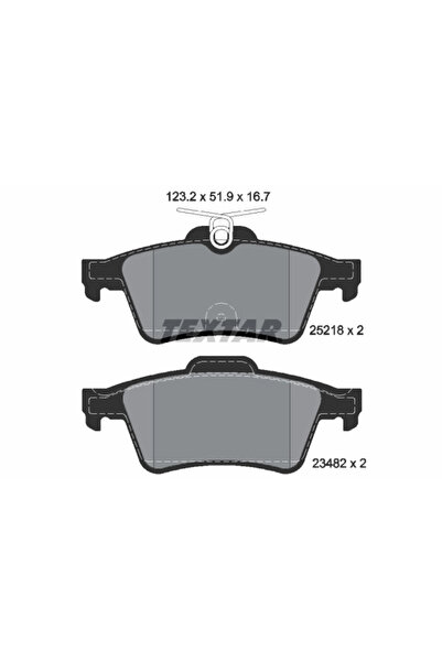 TEXTAR Комплект накладки за дискови спирачки Peugeot 508 1/508 затворена каро...