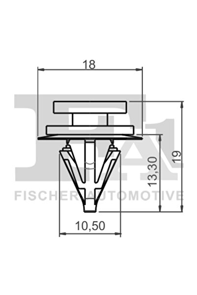 FA1 Clips Acoperire Decorativa Si Protectie Renault Clio 3/Espace 4/Kangoo / ...