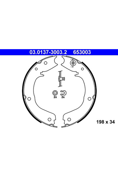 Ate Set Saboti Frana Frana De Mana Mitsubishi Pajero 2/Pajero 3/Pajero 4 2000...