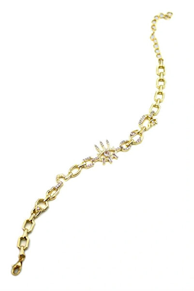 Bucuks Litaetrend Stone Eye Bracelet - Gold