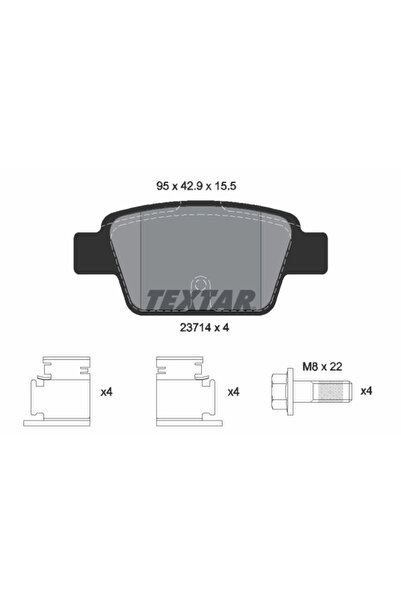 Krieger Комплект накладки дискови спирачки Alfa Romeo Mito Fiat Bravo 2/Multi...