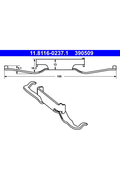 Ate Arc Etrier Frana Alfa Romeo 159/Giulietta/Spider Citroen C4 Grand Picasso...