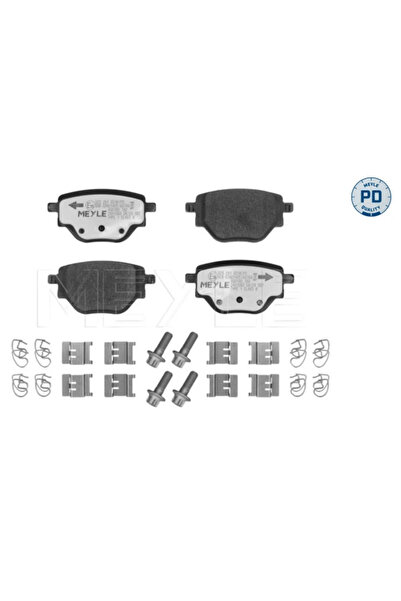 MEYLE Комплект спирачни накладки за дискови спирачки заден мост Citroen C4 3 ...