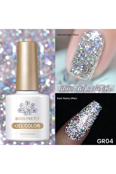 Born Pretty Reflective Glitter/Işıltılı Yansımalı Kalıcı Oje(GR04)-10ml