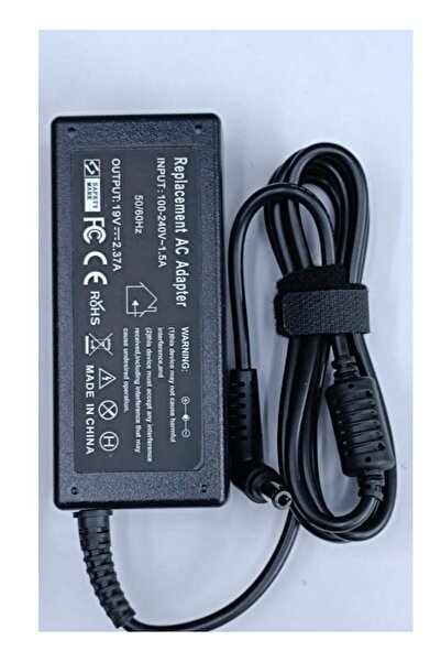 cs محول تيار متردد للكمبيوتر المحمول من طراز Toshiba 19V 2.37A 5.5x2.5mm