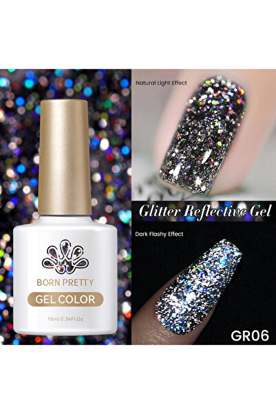 Born Pretty Reflective Glitter/Işıltılı Yansımalı Kalıcı Oje(GR06)-10ml