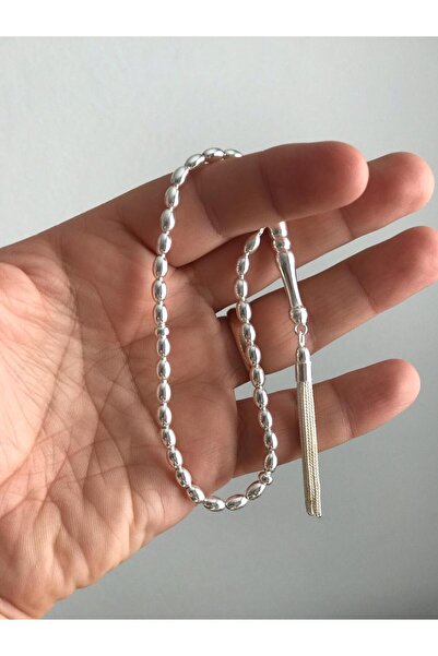 MODA Gümüş Arpa Kesim Tesbih