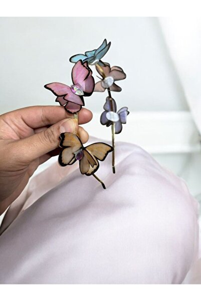 EyER Shoping Цветна пеперуда със златна корона