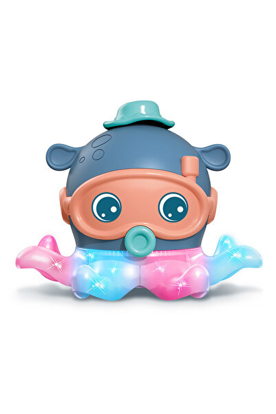 dalimag Jucărie dansatoare pentru bebeluși, caracatiță cu muzică și lumină, roți universale