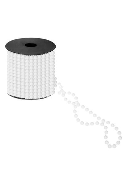 OEM Ghirlanda de margele pentru bradul de Craciun, 10 metri, alb