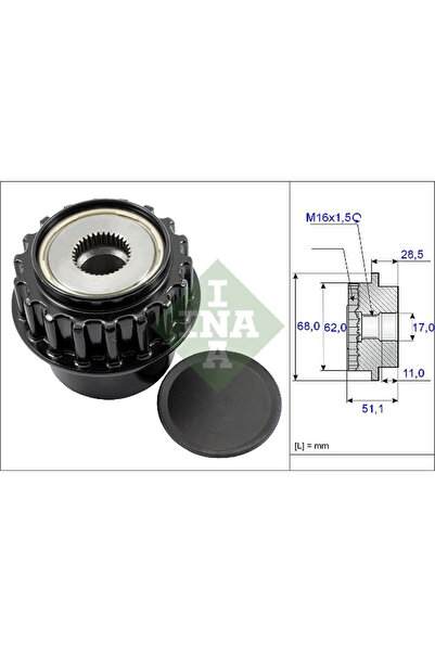 FAG Sistem Roata Libera Generator Land Rover Freelander 2 Volvo S60 2/S80 2/V...
