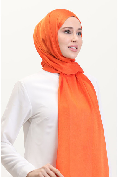 sefamerve Σάλι Jan Jan Chiffon 70239-19 Πορτοκαλί