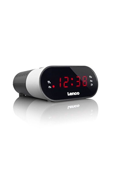 Lenco Clock Radio, Lenco, White