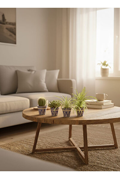 Mum Atelier Çini El Yapımı Skulent ve Kaktüs Saksısı Hand