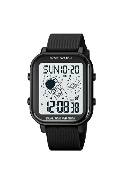 Skmei Digital Watch Casual Sports Dual Display Alarm Stopwatch Black