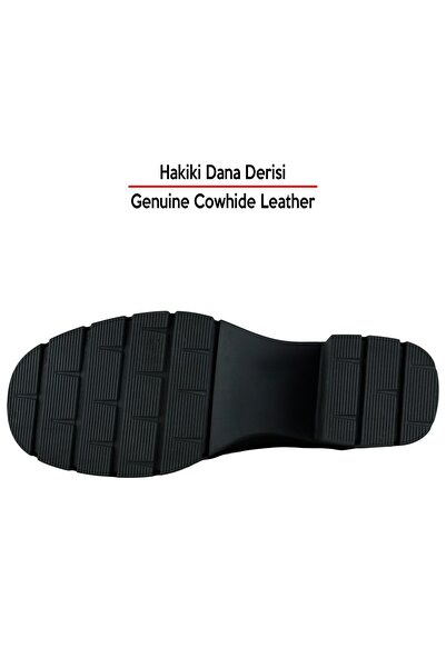 Erkan Saçmacı Черни обувки от естествена телешка кожа с еластична катарама и дебел ток за ежедневно носене