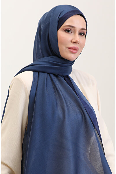 sefamerve Şal de lux chihlimbar 70274-01 Petrol Bleumarin