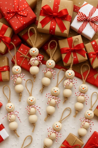 Emtory 1 Adet Kardan Adam Yılbaşı Süsü - Paketleme Süsü - Yılbaşı Hediye