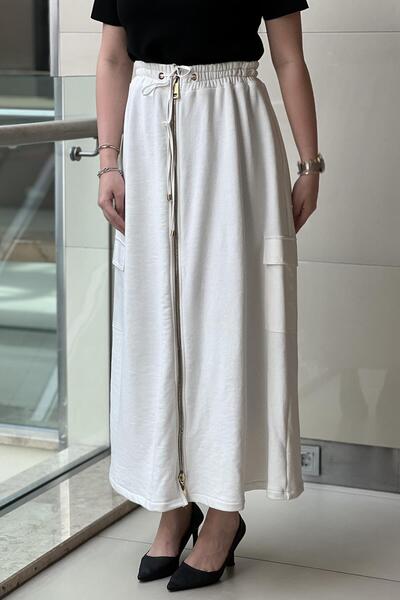 Missemramiss Zipper Detailed Skirt