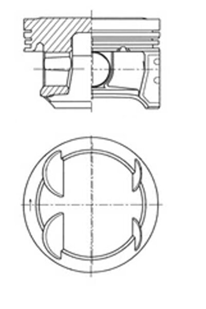 Kolbenschmidt Piston Opel Adam/Corsa D/Corsa E Vauxhall Adam/Corsa Model 3/Co...